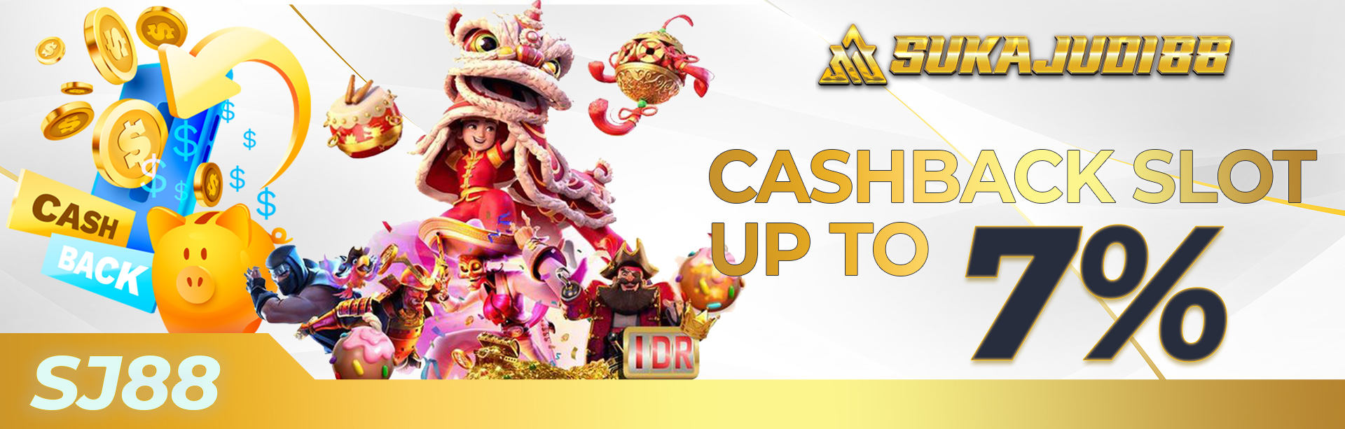 CASHBACK MINGGUAN SLOT UP TO 7%